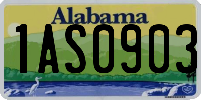 AL license plate 1AS0903