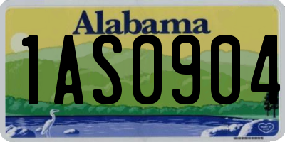 AL license plate 1AS0904