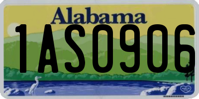 AL license plate 1AS0906