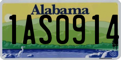 AL license plate 1AS0914