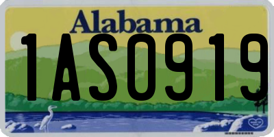 AL license plate 1AS0919