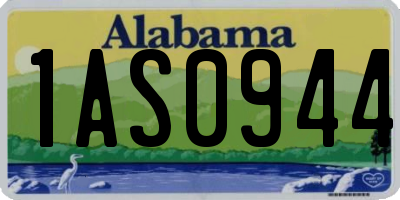 AL license plate 1AS0944