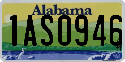 AL license plate 1AS0946