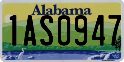 AL license plate 1AS0947