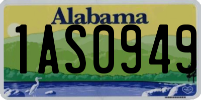 AL license plate 1AS0949