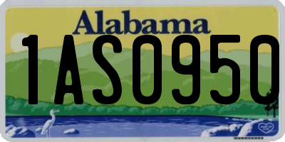AL license plate 1AS0950