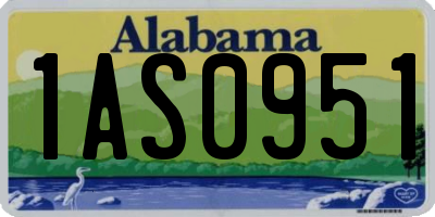 AL license plate 1AS0951