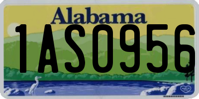 AL license plate 1AS0956