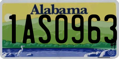 AL license plate 1AS0963