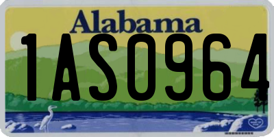 AL license plate 1AS0964