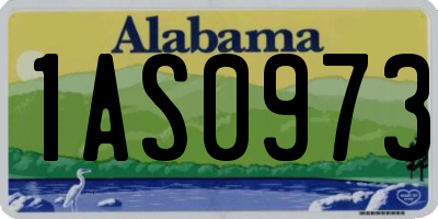 AL license plate 1AS0973