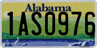 AL license plate 1AS0976