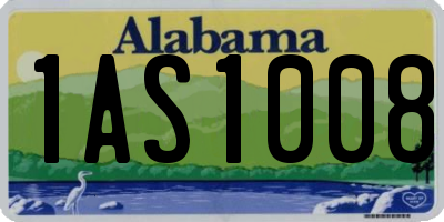 AL license plate 1AS1008