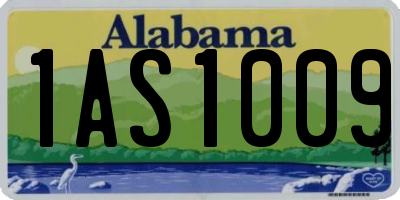 AL license plate 1AS1009