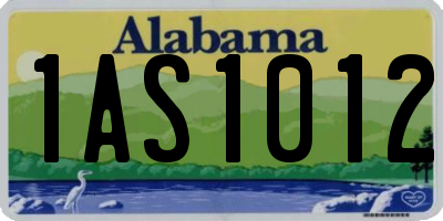 AL license plate 1AS1012
