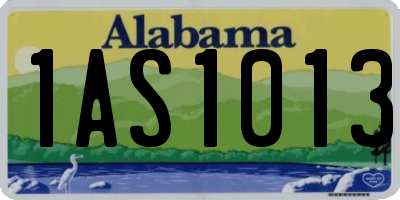 AL license plate 1AS1013