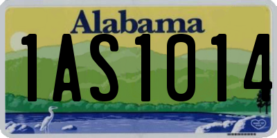 AL license plate 1AS1014