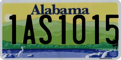 AL license plate 1AS1015