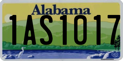 AL license plate 1AS1017