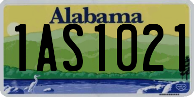 AL license plate 1AS1021