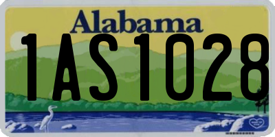 AL license plate 1AS1028