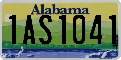 AL license plate 1AS1041