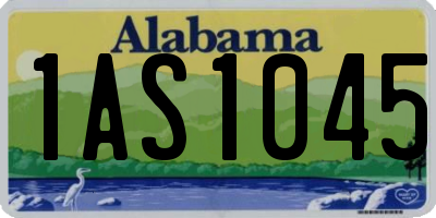 AL license plate 1AS1045