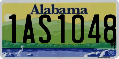 AL license plate 1AS1048
