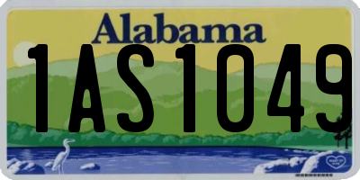 AL license plate 1AS1049