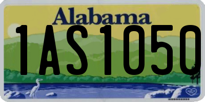 AL license plate 1AS1050