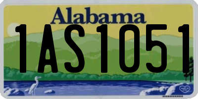 AL license plate 1AS1051