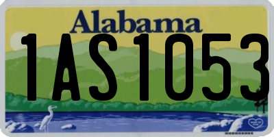 AL license plate 1AS1053
