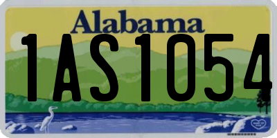 AL license plate 1AS1054