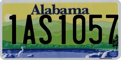 AL license plate 1AS1057