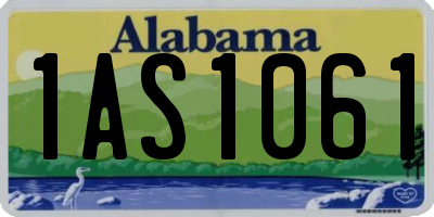 AL license plate 1AS1061