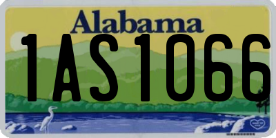 AL license plate 1AS1066