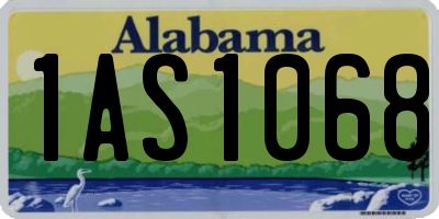 AL license plate 1AS1068