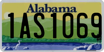 AL license plate 1AS1069