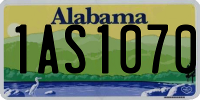 AL license plate 1AS1070