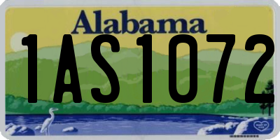 AL license plate 1AS1072