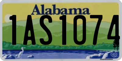AL license plate 1AS1074