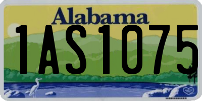AL license plate 1AS1075