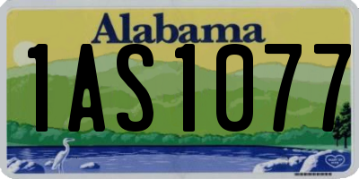AL license plate 1AS1077