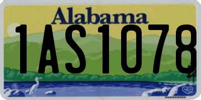 AL license plate 1AS1078