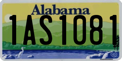 AL license plate 1AS1081