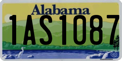 AL license plate 1AS1087