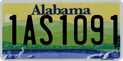 AL license plate 1AS1091