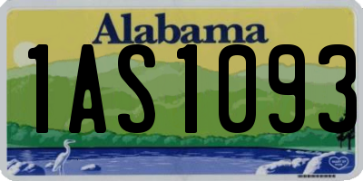 AL license plate 1AS1093