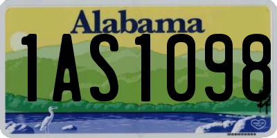 AL license plate 1AS1098