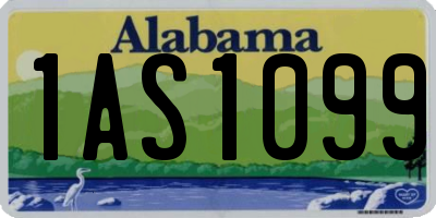AL license plate 1AS1099